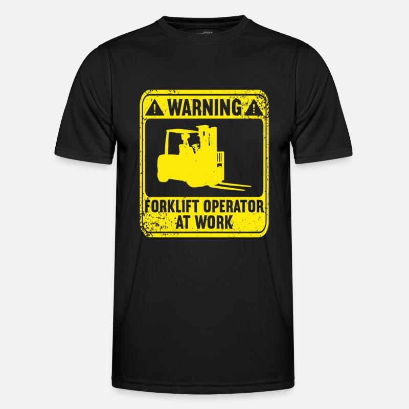 Gabelstaplerfahrer Gabelstaplerfahrer Gabelstapler - Männer Funktions-T-Shirt - Schwarz