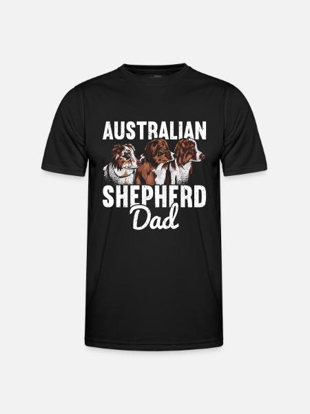 Australian Shepherd - Men's Functional T-Shirt - black