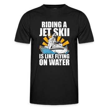 Jet Ski Jet Skiing - T-shirt sport Homme - noir - Devant - AI Model Male 178 dark (178cm)