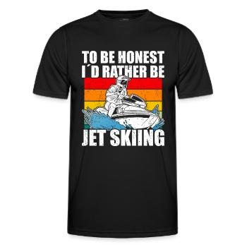 Jet Ski Jet Skiing - T-shirt sport Homme - noir - Devant - AI Model Male 178 dark (178cm)