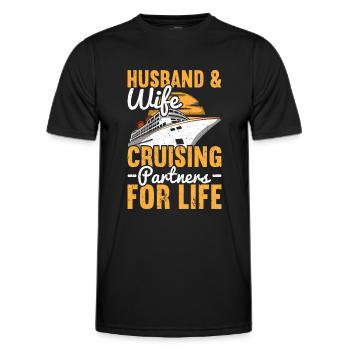 Croisière Croisière Vacances Croisière en famille - T-shirt sport Homme - noir - Devant - AI Model Male 178 dark (178cm)