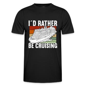 Croisière Croisière Vacances Croisière en famille - T-shirt sport Homme - noir - Devant - AI Model Male 178 dark (178cm)