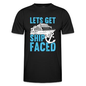 Croisière Croisière Vacances Croisière en famille - T-shirt sport Homme - noir - Devant - AI Model Male 178 dark (178cm)