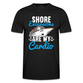 Croisière Croisière Vacances Croisière en famille - T-shirt sport Homme - noir - Devant - AI Model Male 178 dark (178cm)