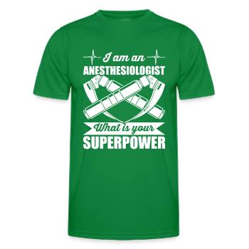Anesthesiology Anesthesiologist Anaesthesiologist - Men's Functional T-Shirt - kelly green - Front - AI Model Male 178 dark (178cm)