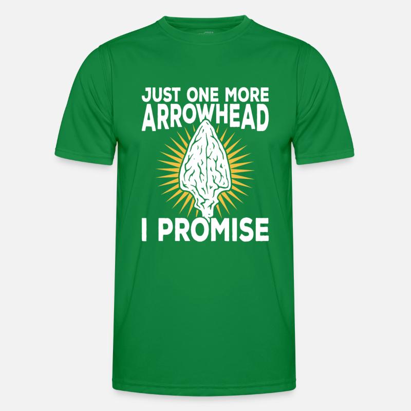 Pfeilspitzenjagd Pfeilspitzen Feuersteinknapping Männer Funktions-T-Shirt