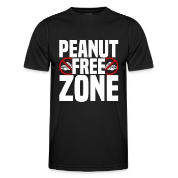 Allergie aux arachides Allergie aux noix - T-shirt sport Homme - noir - Devant - AI Model Male 178 dark (178cm)