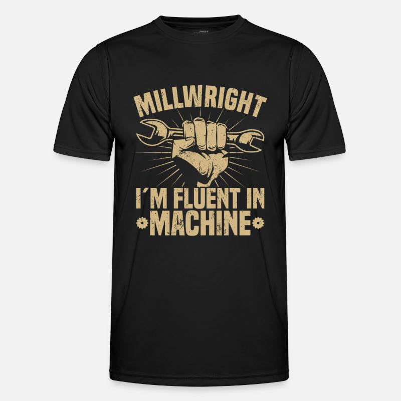 Millwright Millwrights - Men's Functional T-Shirt - black