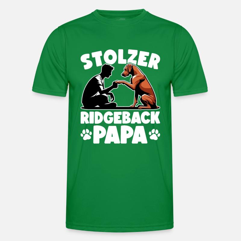 Rhodesian Ridgeback Papa Rhodesian Ridgebacks Männer Funktions-T-Shirt
