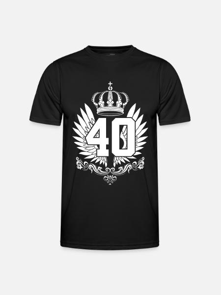 40TH BIRTHDAY 40 YEARS - Men's Functional T-Shirt - black