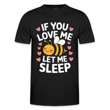 abeille abeille apicultrice abeille abeille - T-shirt sport Homme - noir - Devant - AI Model Male 178 dark (178cm)