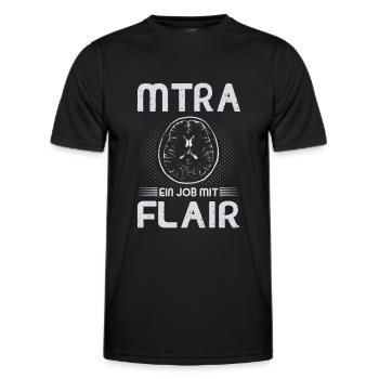 MTRA Medizinisch-Technischer Radiologie Mta - Männer Funktions-T-Shirt - Schwarz - Vorne - AI Model Male 178 dark (178cm)