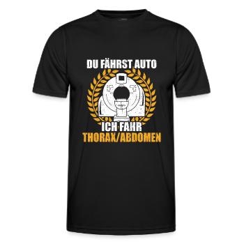 MTRA Medizinisch-Technischer Radiologie Mta - Männer Funktions-T-Shirt - Schwarz - Vorne - AI Model Male 178 dark (178cm)
