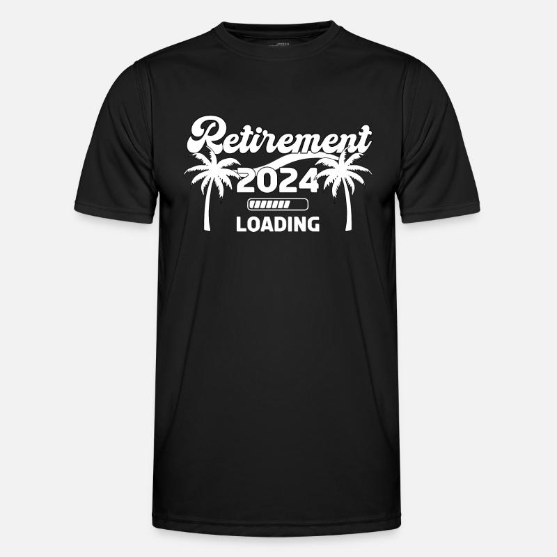 Retirement 2024 Loading - Men's Functional T-Shirt - black