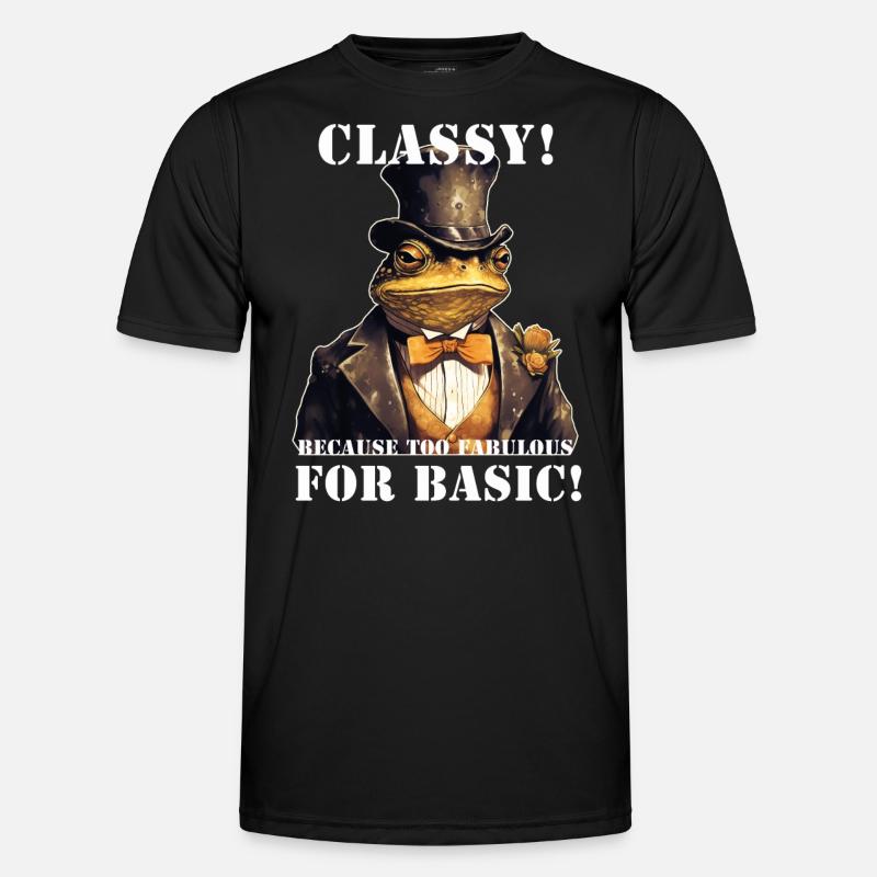 Frosch Steampunk - Männer Funktions-T-Shirt - Schwarz