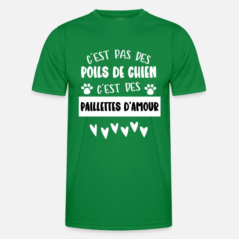 c'est pas des poils de chien T-shirt sport Homme
