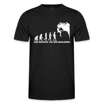 Mir reichts ich geh Bouldern - Männer Funktions-T-Shirt - Schwarz - Vorne - AI Model Male 178 dark (178cm)