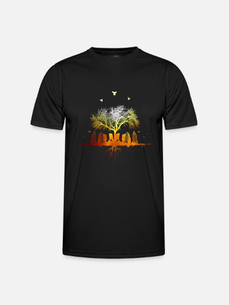 sunshinetown - Men's Functional T-Shirt - black