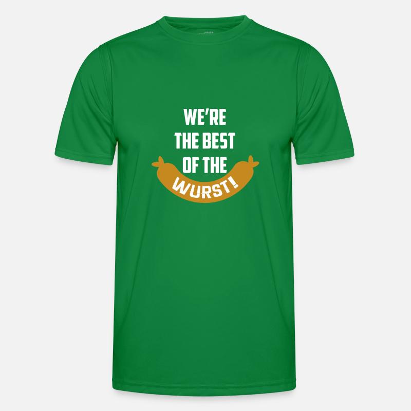 Die besten der Wurst lustige Sprüche Männer Funktions-T-Shirt