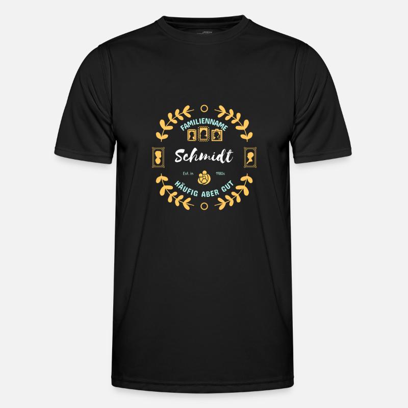 Schmidt - Männer Funktions-T-Shirt - Schwarz