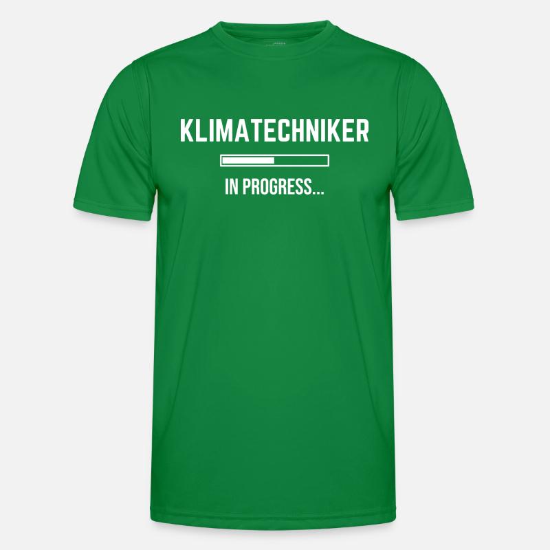 Klimatechniker In Progress Männer Funktions-T-Shirt