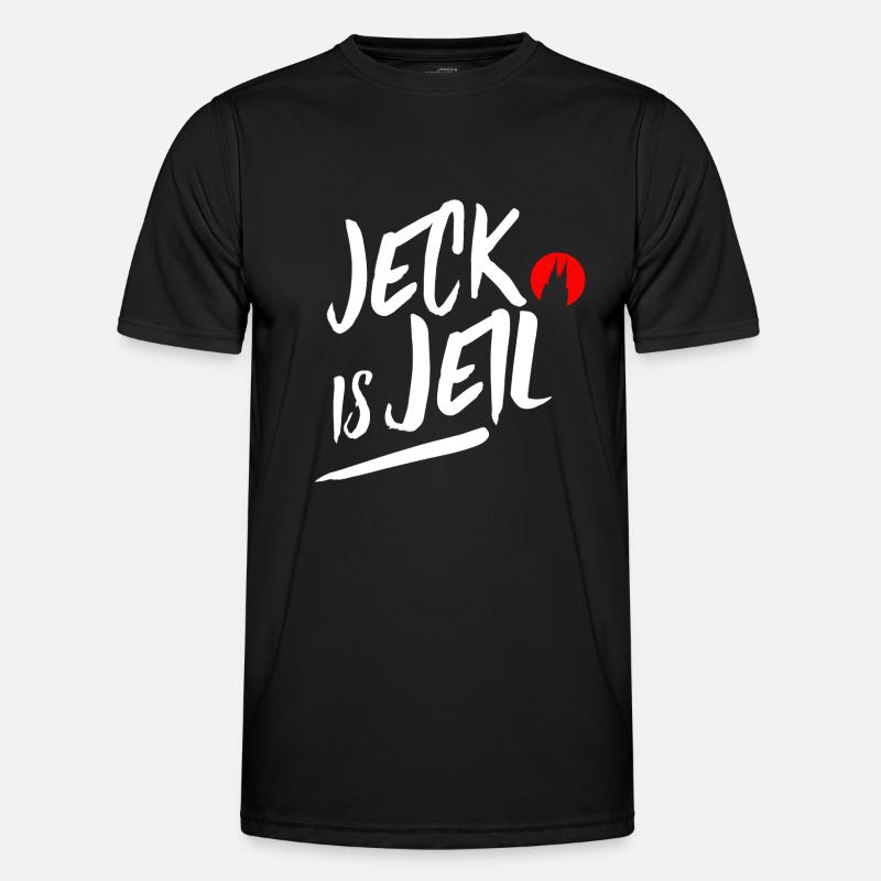 Karneval Kölner Karneval Geschenk Alaaf - Männer Funktions-T-Shirt - Schwarz