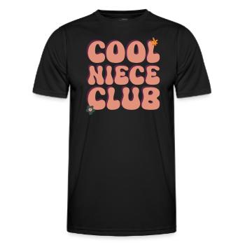 Cool nièces club plaisir en famille pour nièce - T-shirt sport Homme - noir - Devant - AI Model Male 178 dark (178cm)