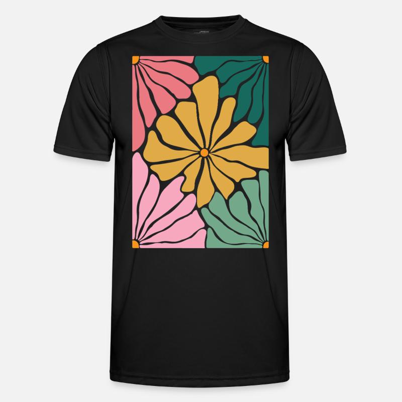Boho Flowers Men's Functional T-Shirt