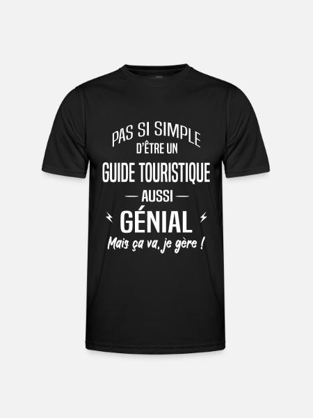 Guide touristique - T-shirt sport Homme - noir