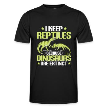 Reptiles Reptile Snakes Lizard Terrarium - Men's Functional T-Shirt - black - Front - AI Model Male 178 dark (178cm)
