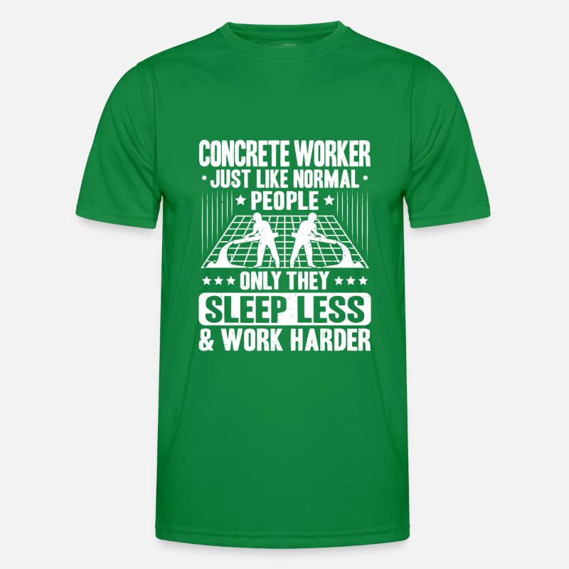 Concrete builder Reinforced concrete builder Concrete Worker Men's Functional T-Shirt