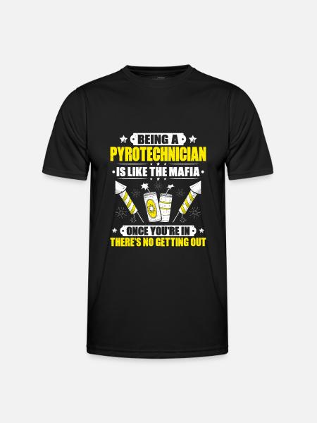 Pyrotechnician Fireworks Pyrotechnics Pyrotechnician - Men's Functional T-Shirt - black