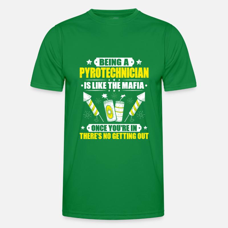 Pyrotechnician Fireworks Pyrotechnics Pyrotechnician Men's Functional T-Shirt