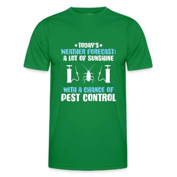 Schädlingsbekämpfer Kammerjäger Exterminator - Männer Funktions-T-Shirt - Kelly Green - Vorne - AI Model Male 178 dark (178cm)