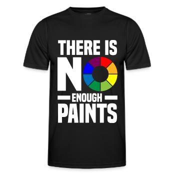 Acrylgießen Geschenke | Maler Kunst Leinwand Farbe - Männer Funktions-T-Shirt - Schwarz - Vorne - AI Model Male 178 dark (178cm)
