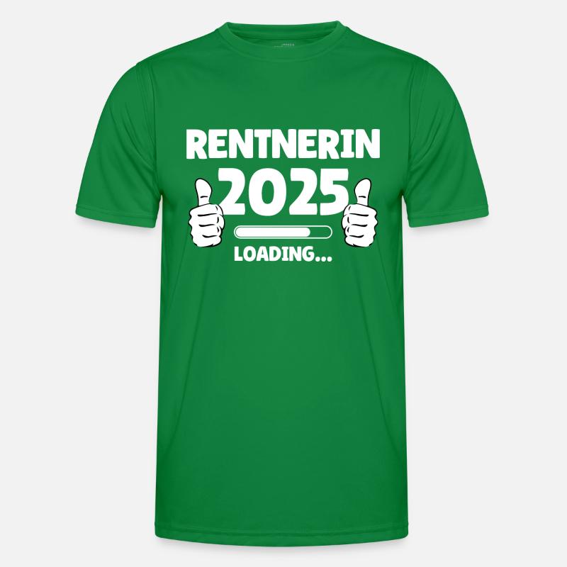 Rentnerin 2025 Loading Männer Funktions-T-Shirt