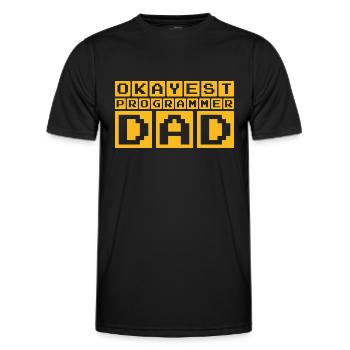Average Programmer Dad - Men's Functional T-Shirt - black - Front - AI Model Male 178 dark (178cm)