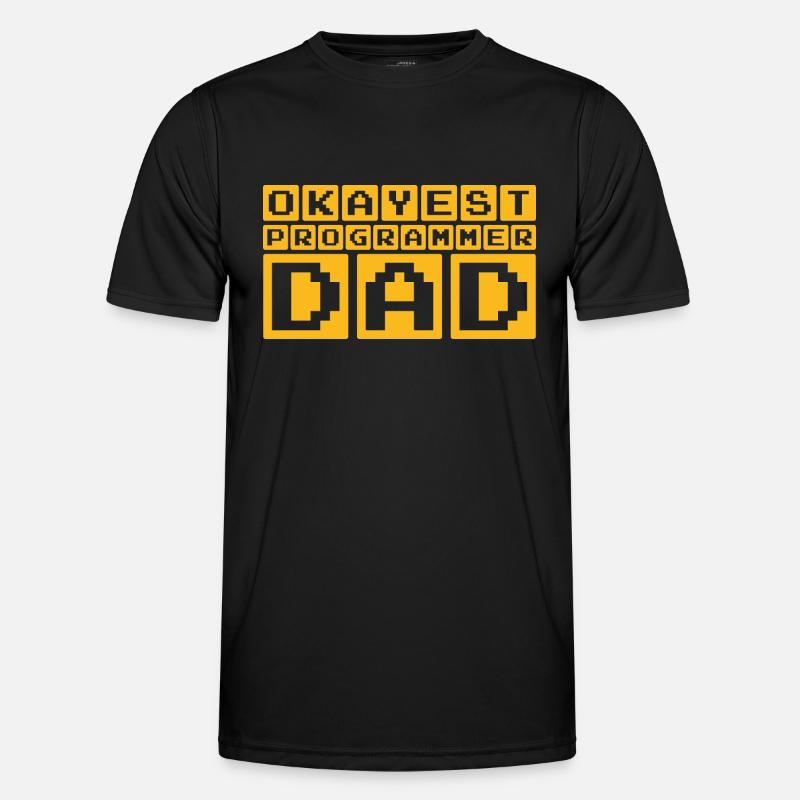Durchschnittlicher Programmierer Vater - Männer Funktions-T-Shirt - Schwarz