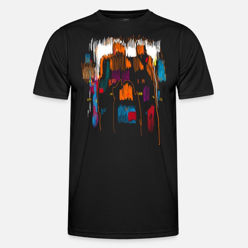 Abstrakt Mittelalter Männer Funktions-T-Shirt