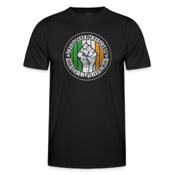Plus de Noirs Plus de chiens Plus d’Irlandais - T-shirt sport Homme - noir - Devant - AI Model Male 178 dark (178cm)