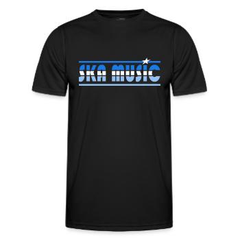 Musique Ska Rétro - T-shirt sport Homme - noir - Devant - AI Model Male 178 dark (178cm)