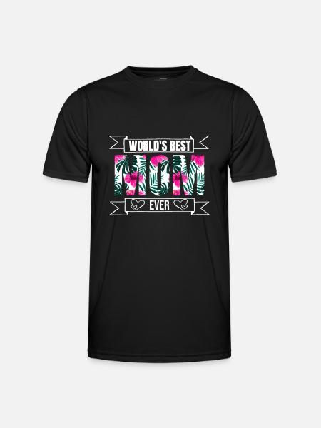 Mom - Männer Funktions-T-Shirt - Schwarz