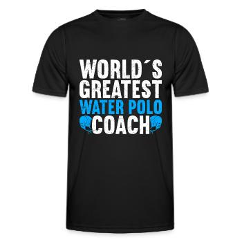 Wasserball Wasserball - Männer Funktions-T-Shirt - Schwarz - Vorne - AI Model Male 178 dark (178cm)