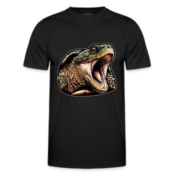 Snapping Turtle Turtles Snapping Turtles - Men's Functional T-Shirt - black - Front - AI Model Male 178 dark (178cm)