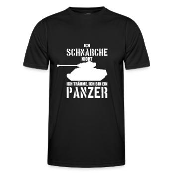 BUNDESWEHR SOLDAT PANZER BUND SOLDATEN - Männer Funktions-T-Shirt - Schwarz - Vorne - AI Model Male 178 dark (178cm)