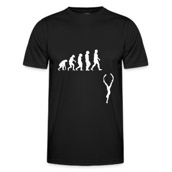 Freediving Evolution für Freitaucher und Apnoe Fan - Männer Funktions-T-Shirt - Schwarz - Vorne - AI Model Male 178 dark (178cm)