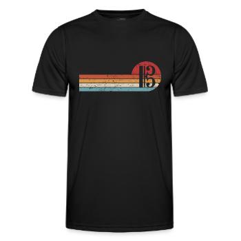 Alto clef alto alto retro clef - T-shirt sport Homme - noir - Devant - AI Model Male 178 dark (178cm)