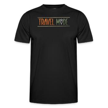 Abenteuer Reisen Präsent Reiseliebhaber - Männer Funktions-T-Shirt - Schwarz - Vorne - AI Model Male 178 dark (178cm)