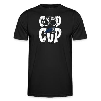 Policeman Present Police Law Enforcement Officer - Men's Functional T-Shirt - black - Front - AI Model Male 178 dark (178cm)