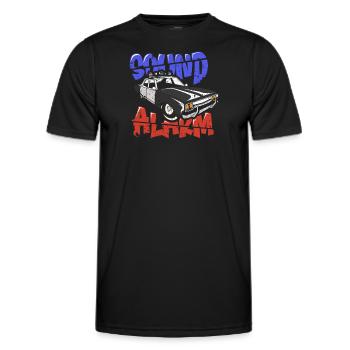 Policeman Present Police Law Enforcement Officer - Men's Functional T-Shirt - black - Front - AI Model Male 178 dark (178cm)
